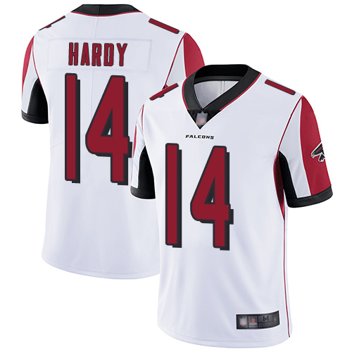 Atlanta Falcons Limited White Men Justin Hardy Road Jersey NFL Football 14 Vapor Untouchable